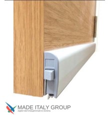 Автоматический порог накладной Venezia 1450/900-700 мм, регулировка 1 уровень, темно-коричневый