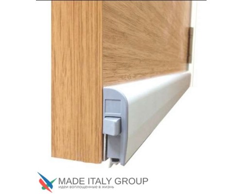 Автоматический порог накладной Venezia 1450/900-700 мм, регулировка 1 уровень, темно-коричневый Автоматический порог накладной Venezia 1450/900-700 мм, регулировка 1 уровень, темно-коричневый