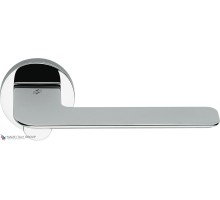 Дверная ручка на круглом основании COLOMBO Slim FF11RSB-CR полированный хром