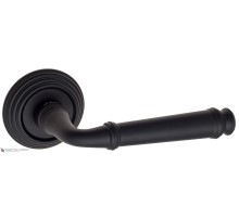 Дверная ручка на круглом основании Fratelli Cattini FARFALLA D8-NM матовый черный