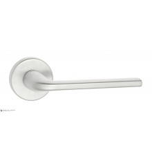Дверная ручка на круглом основании Fratelli Cattini LINEA 7-CS матовый хром