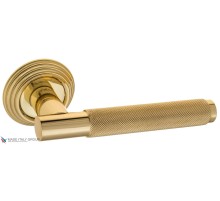 Дверная ручка на круглом основании Fratelli Cattini UNA X D8-OLV полированная латунь