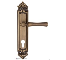 Дверная ручка на планке Fratelli Cattini FOGGIA CYL PL96-BY матовая бронза