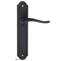 Дверная ручка на планке Fratelli Cattini LAVERA PL257-NM матовый черный