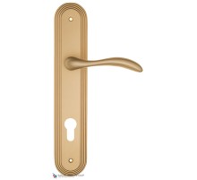 Дверная ручка на планке Fratelli Cattini LUCCIA CYL PL288-BS матовая латунь