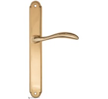 Дверная ручка на планке Fratelli Cattini LUCCIA PL01-OLV полированная латунь Дверная ручка на планке Fratelli Cattini LUCCIA PL01-OLV полированная латунь