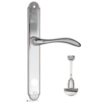 Дверная ручка на планке Fratelli Cattini LUCCIA WC-2 PL01-CR полированный хром