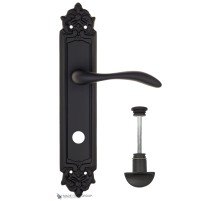 Дверная ручка на планке Fratelli Cattini LUCCIA WC-2 PL96-NM матовый черный