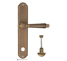 Дверная ручка на планке Fratelli Cattini MARANI WC-2 PL02-BY матовая бронза