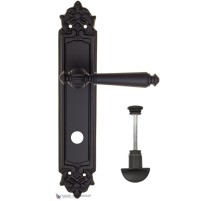 Дверная ручка на планке Fratelli Cattini MARANI WC-2 PL96-NM матовый черный