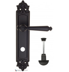 Дверная ручка на планке Fratelli Cattini MARANI WC-2 PL96-NM матовый черный
