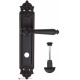 Дверная ручка на планке Fratelli Cattini MARANI WC-2 PL96-NM матовый черный