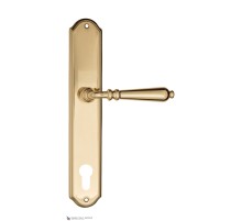 Дверная ручка на планке Fratelli Cattini NAPOLI CYL PL02-OLV полированная латунь