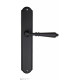 Дверная ручка на планке Fratelli Cattini NAPOLI PL02-NM матовый черный