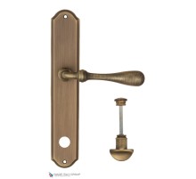 Дверная ручка на планке Fratelli Cattini RETRO WC-2 PL02-BY матовая бронза