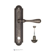 Дверная ручка на планке Fratelli Cattini RETRO WC-2 PL248-IA античное серебро