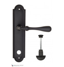Дверная ручка на планке Fratelli Cattini RETRO WC-2 PL248-NM матовый черный