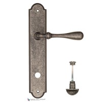 Дверная ручка на планке Fratelli Cattini RETRO WC-2 PL257-IA античное серебро