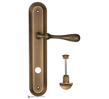 Дверная ручка на планке Fratelli Cattini RETRO WC-2 PL288-BY матовая бронза
