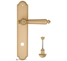 Дверная ручка на планке Fratelli Cattini TORCELLO WC-2 PL257-BS матовая латунь
