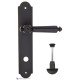 Дверная ручка на планке Fratelli Cattini TORCELLO WC-2 PL257-NM матовый черный