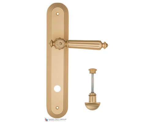 Дверная ручка на планке Fratelli Cattini TORCELLO WC-2 PL288-BS матовая латунь Дверная ручка на планке Fratelli Cattini TORCELLO WC-2 PL288-BS матовая латунь