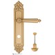 Дверная ручка на планке Fratelli Cattini TORCELLO WC-2 PL96-BS матовая латунь
