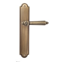 Дверная ручка Venezia CASTELLO на планке PL98 матовая бронза