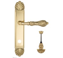 Дверная ручка Venezia MONTE CRISTO WC-4 на планке PL87 полированная латунь