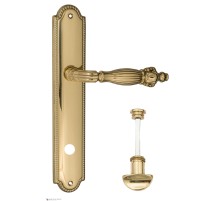 Дверная ручка Venezia OLIMPO WC-2 на планке PL98 полированная латунь