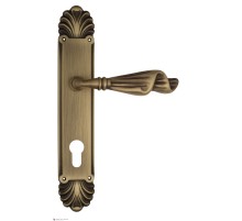 Дверная ручка Venezia OPERA CYL на планке PL87 матовая бронза