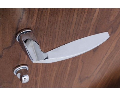 Дверная ручка Venezia Unique STONE (серия SLIM) полированный хром Дверная ручка Venezia Unique STONE (серия SLIM) полированный хром