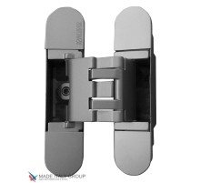 KUBICA 3000 DXSX, CR.SAT петля скрытая универсальная для дверей с притвором до 10мм МАТ. ХРОМ (60кг)