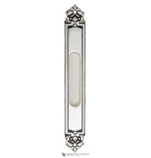 Ручка для раздвижной двери Venezia U122 DECOR LONG натуральное серебро + черный (1шт.)