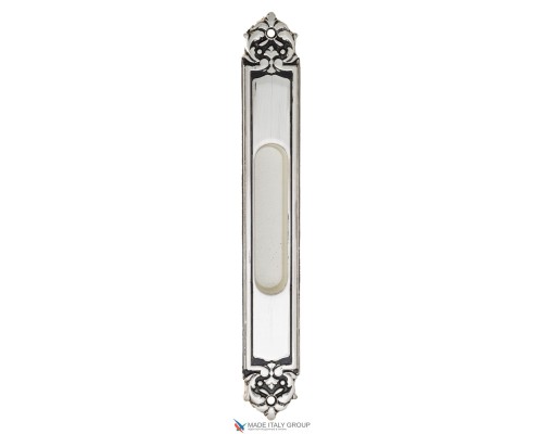Ручка для раздвижной двери Venezia U122 DECOR LONG натуральное серебро + черный (1шт.) Ручка для раздвижной двери Venezia U122 DECOR LONG натуральное серебро + черный (1шт.)