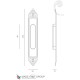 Ручка для раздвижной двери Venezia U122 DECOR LONG натуральное серебро + черный (1шт.)
