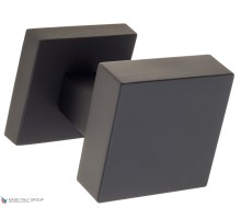 Ручка дверная кноб поворотная Fratelli Cattini KUBA DS 55x55 мм NM матовый черный 1шт.