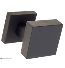 Ручка дверная кноб поворотная Fratelli Cattini KUBA DS 55x55 мм NM матовый черный 1шт.