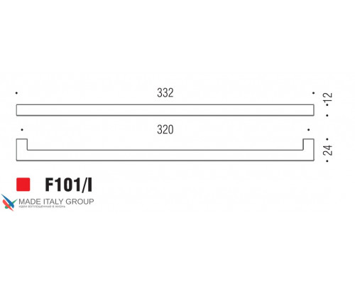 Ручка скоба модерн COLOMBO DESIGN F101I-CR полированный хром 320 мм Ручка скоба модерн COLOMBO DESIGN F101I-CR полированный хром 320 мм
