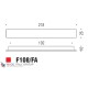 Ручка скоба модерн COLOMBO DESIGN F108FA-NM матовый черный 192 мм