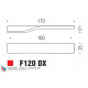 Ручка скоба модерн COLOMBO DESIGN F120DXF-NM матовый черный 160 мм