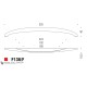 Ручка скоба модерн COLOMBO DESIGN F136F-CM матовый хром 160 мм