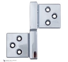 143LC032D_Q Петля накладная без врезки ALDEGHI 32x35 полированный хром ЛЕВАЯ
