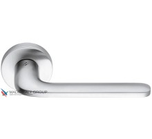 Дверная ручка на круглом основании COLOMBO Roboquattro ID41RSB-CM матовый хром