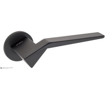 Дверная ручка на круглом основании Fratelli Cattini UGO 7FS-NM матовый черный