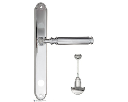Дверная ручка на планке Fratelli Cattini ENCIA WC-2 PL01-CR полированный хром Дверная ручка на планке Fratelli Cattini ENCIA WC-2 PL01-CR полированный хром