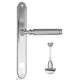 Дверная ручка на планке Fratelli Cattini ENCIA WC-2 PL01-CR полированный хром