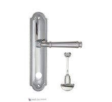 Дверная ручка на планке Fratelli Cattini FARFALLA WC-2 PL248-CR полированный хром Дверная ручка на планке Fratelli Cattini FARFALLA WC-2 PL248-CR полированный хром