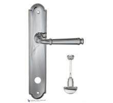 Дверная ручка на планке Fratelli Cattini FARFALLA WC-2 PL257-CR полированный хром Дверная ручка на планке Fratelli Cattini FARFALLA WC-2 PL257-CR полированный хром