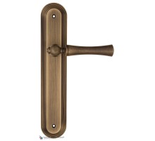 Дверная ручка на планке Fratelli Cattini FOGGIA PL288-BY матовая бронза